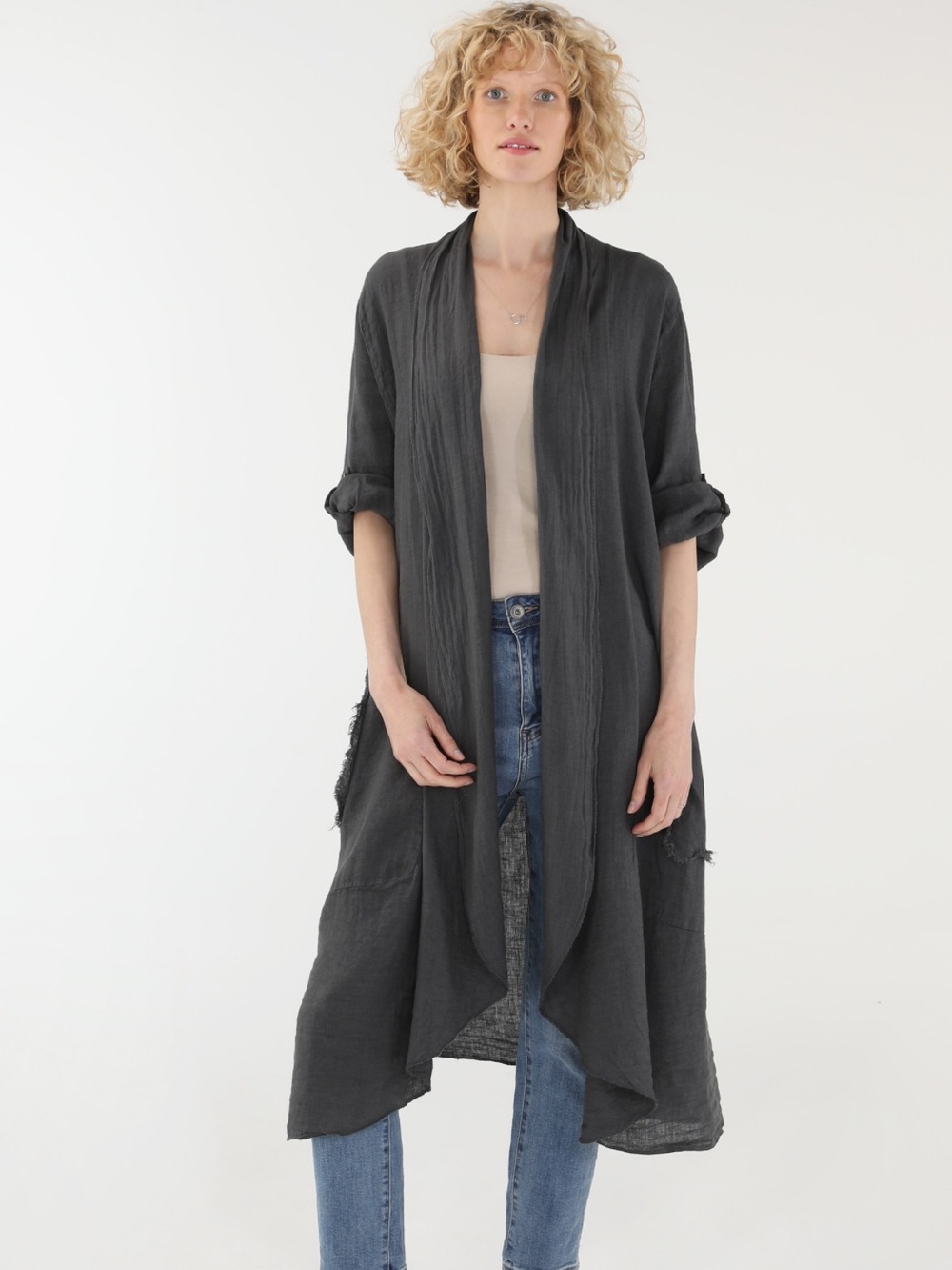 Miss Rose Sister Violet Sabine linen duster